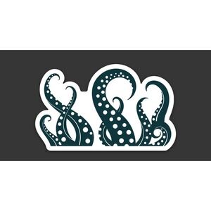 RTS Octopus‎ Tentacle Sticker 3x2"
